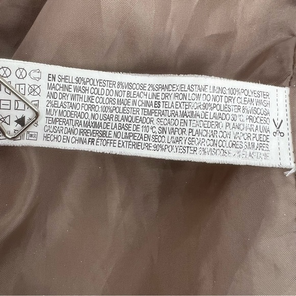 Forever 21 Tan Double Breasted Pea Coat Size Large Women's - Picture 9 of 9